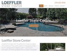 Tablet Screenshot of loefflerstone.com